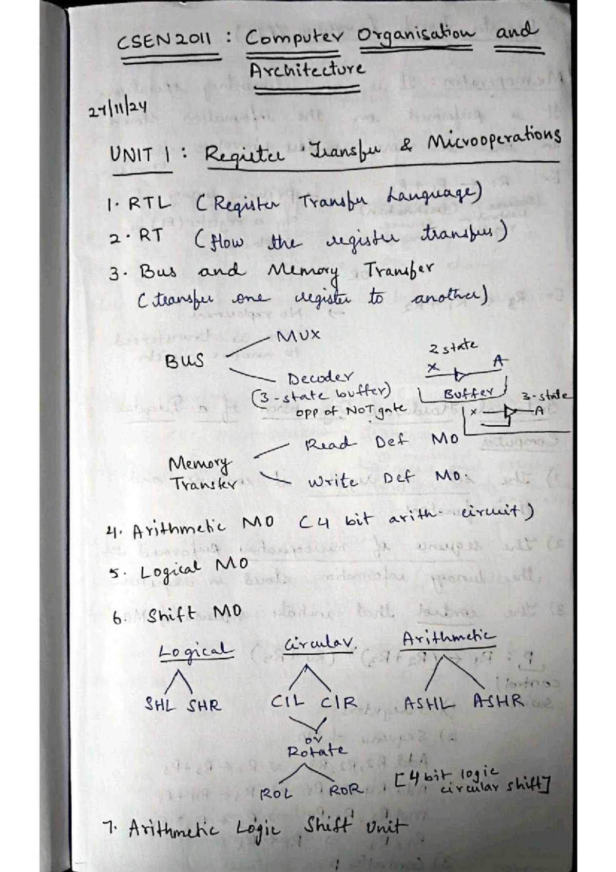 Unit 2: Basic computer organisation and instruction cycle overview ...