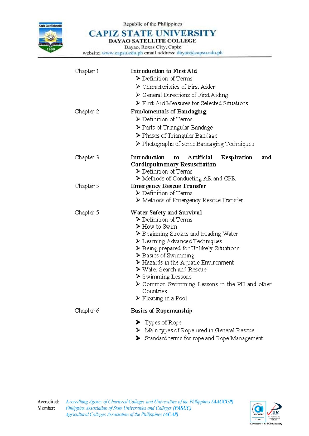 Module-1: First Aid Lecture Series and Essential Measures - Studocu