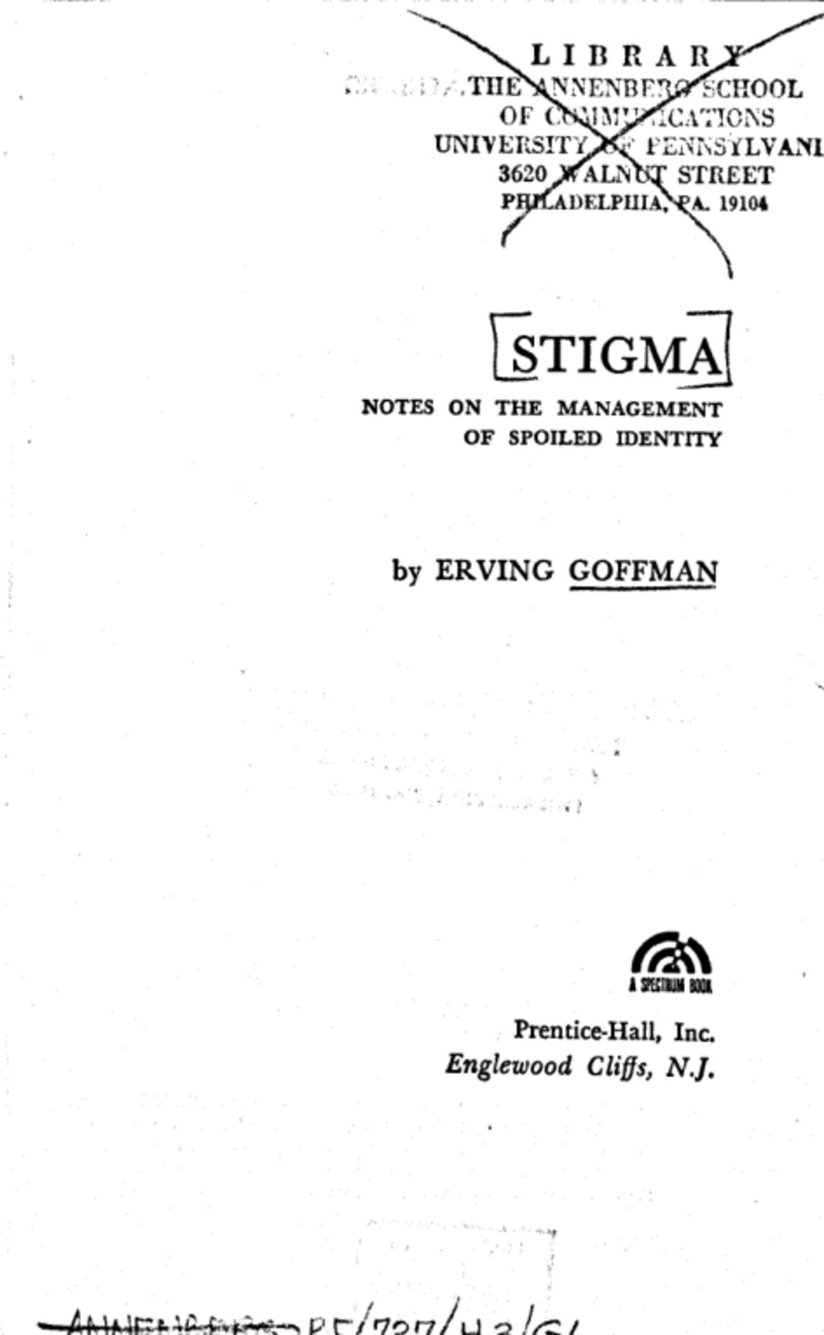 GOV 3620: Stigma Management in Social Identity - Chapters 1 & 2 Notes ...