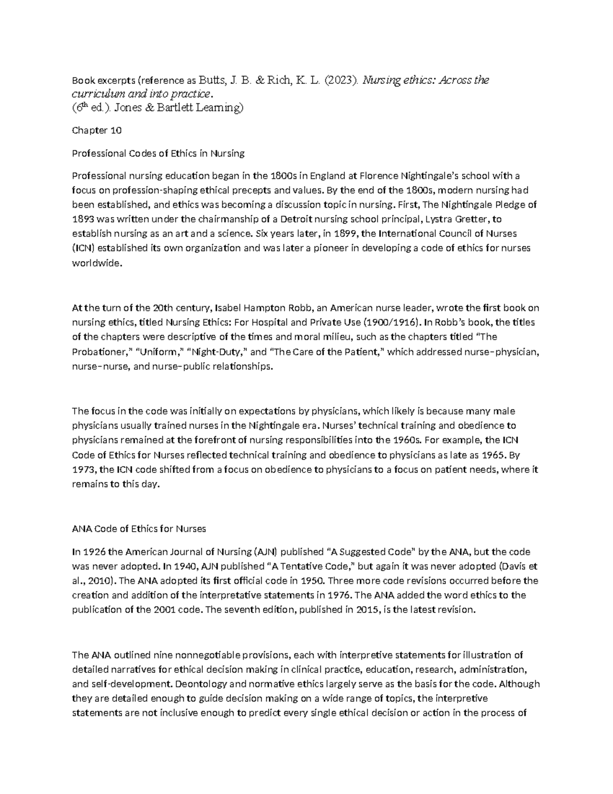 Book excerpts - Nursing Informatics - Book excerpts (reference as Butts ...