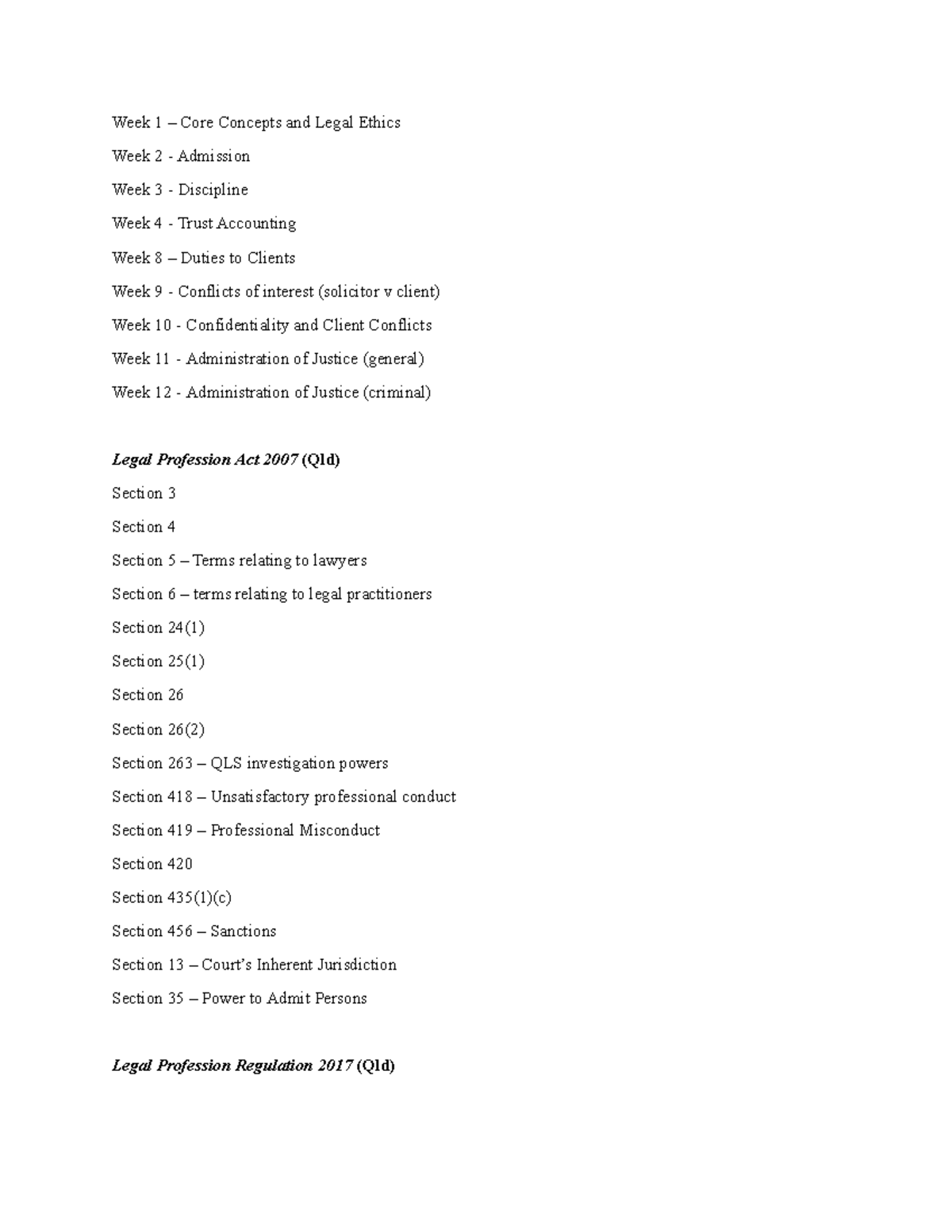 LPA & LPR Section Notes: Legal Ethics & Core Concepts - Studocu