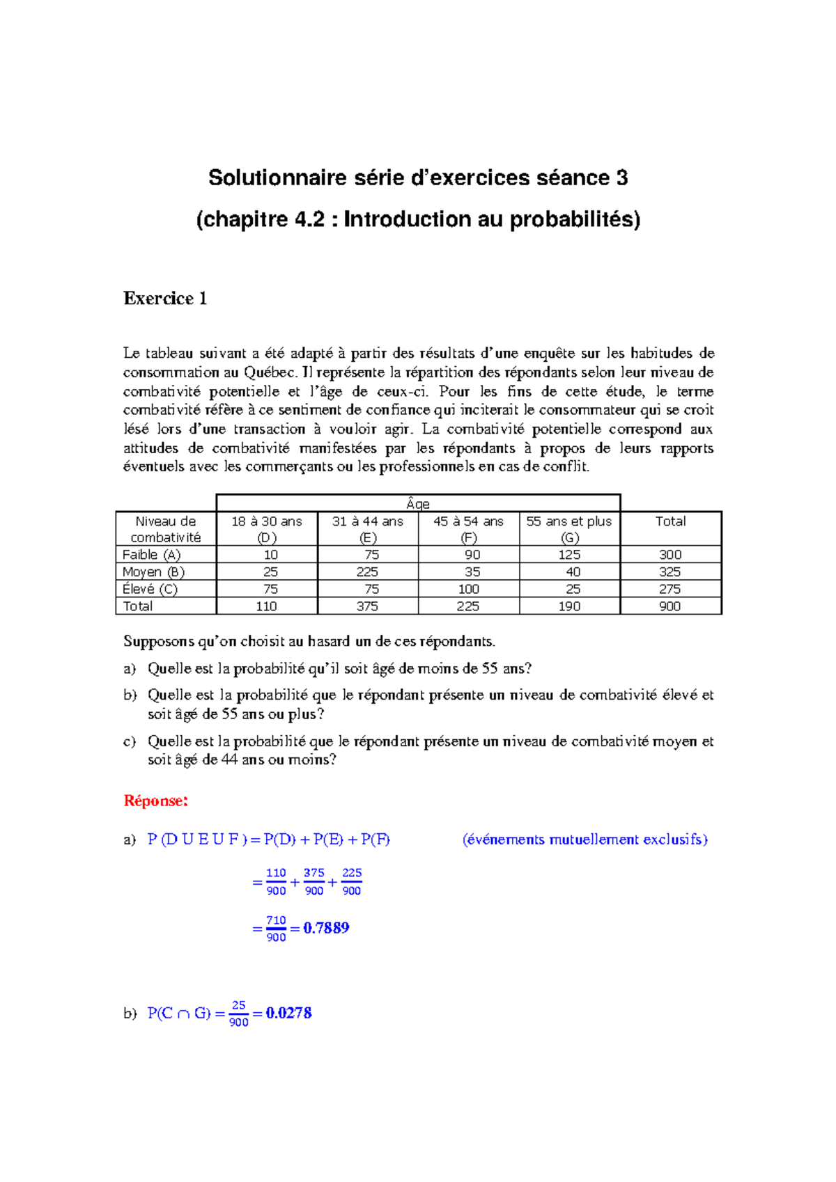 Sol - 4b - Intro Prob - Solutionnaire série d’exercices séance 3 ...