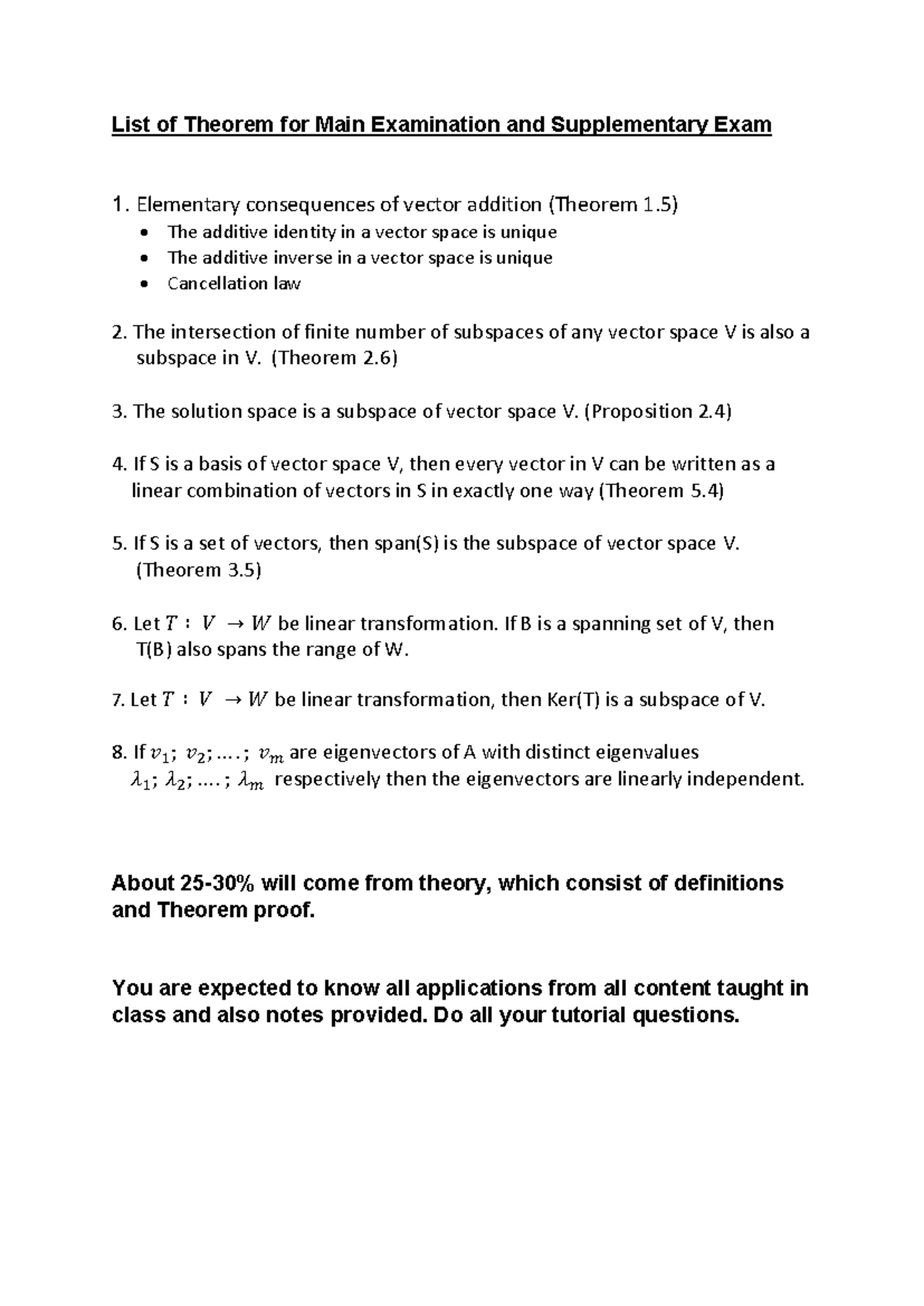 exam-guide-for-linear-algebra-theorems-for-main-supplementary-exam