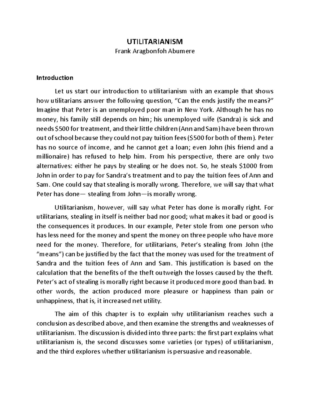 Utilitarianism: Key Concepts and Ethical Implications - GEC Ethics ...