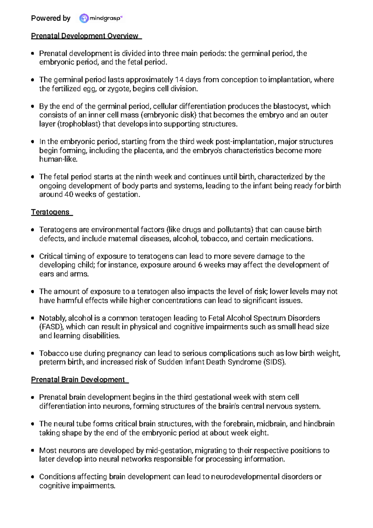 Prenatal Development Overview & Key Factors in Gestation (PSYC 201 ...
