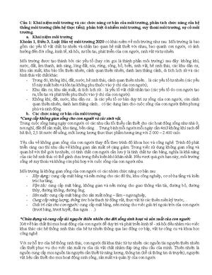 [Solved] phn tch ngha v bo v mi trng v kinh t v a ra mt s gii php bo m ...