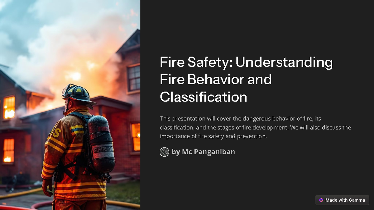 Fire Behavior and Classification - Fire Safety: Understanding Fire ...