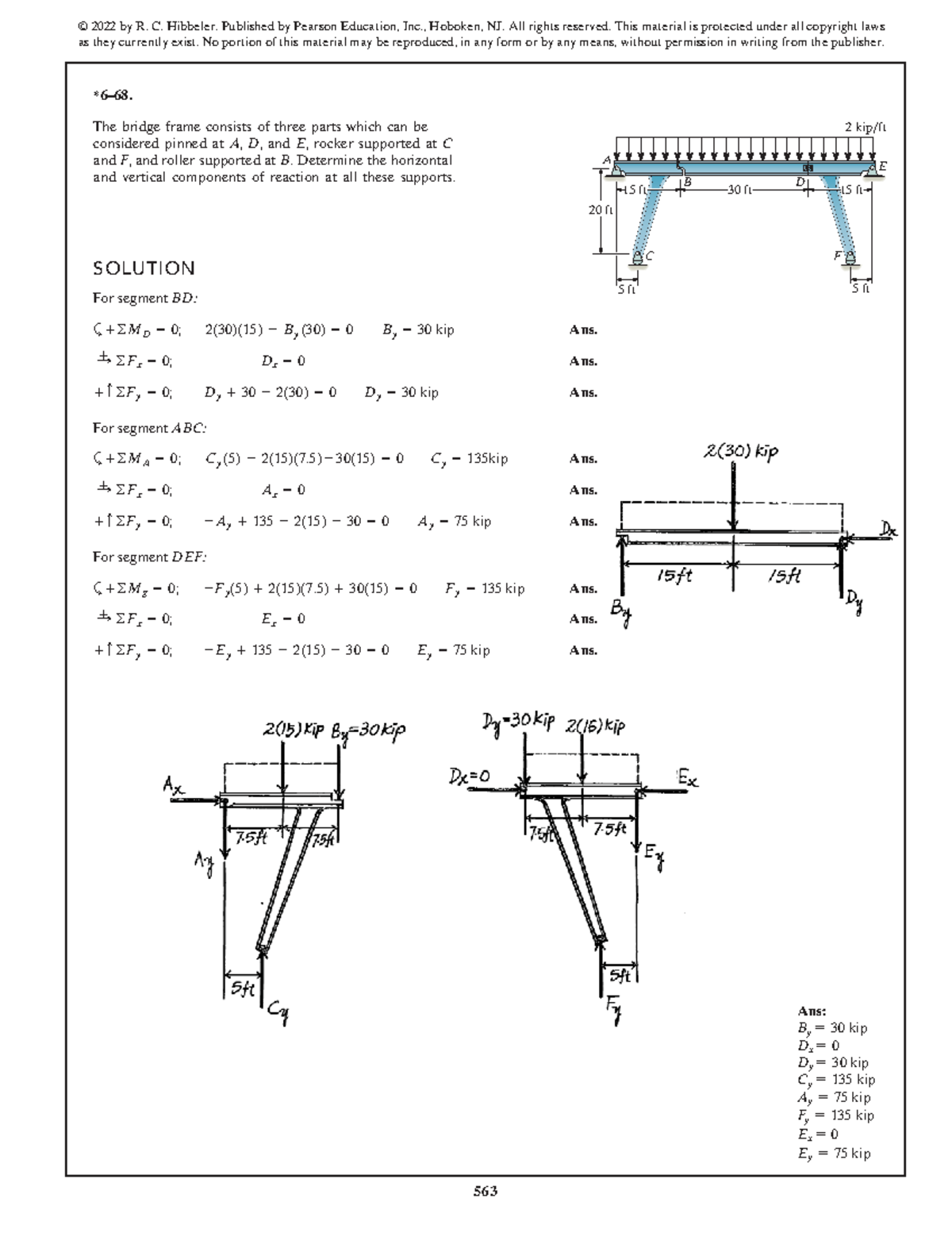 SWK 15th Ed Solution Manual - Bridge Frame Analysis - Studocu