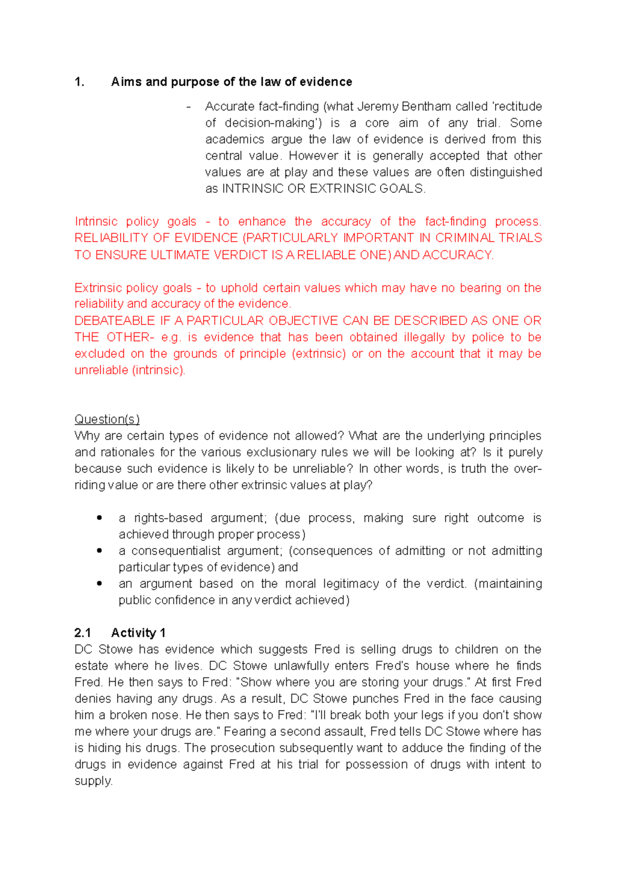 Lecture 5 - Understanding the Burden of Proof in Law - Studocu
