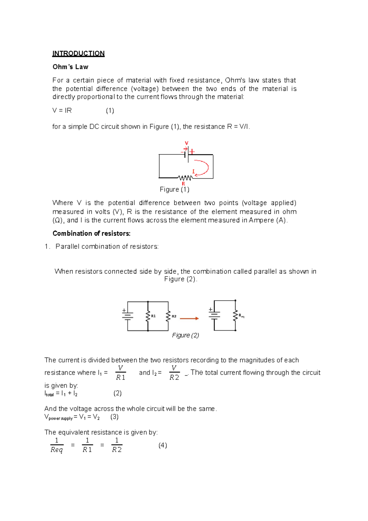 LAB REPORT: DC Circuit Analysis - PHY150 Lab Experiment 3 - Studocu