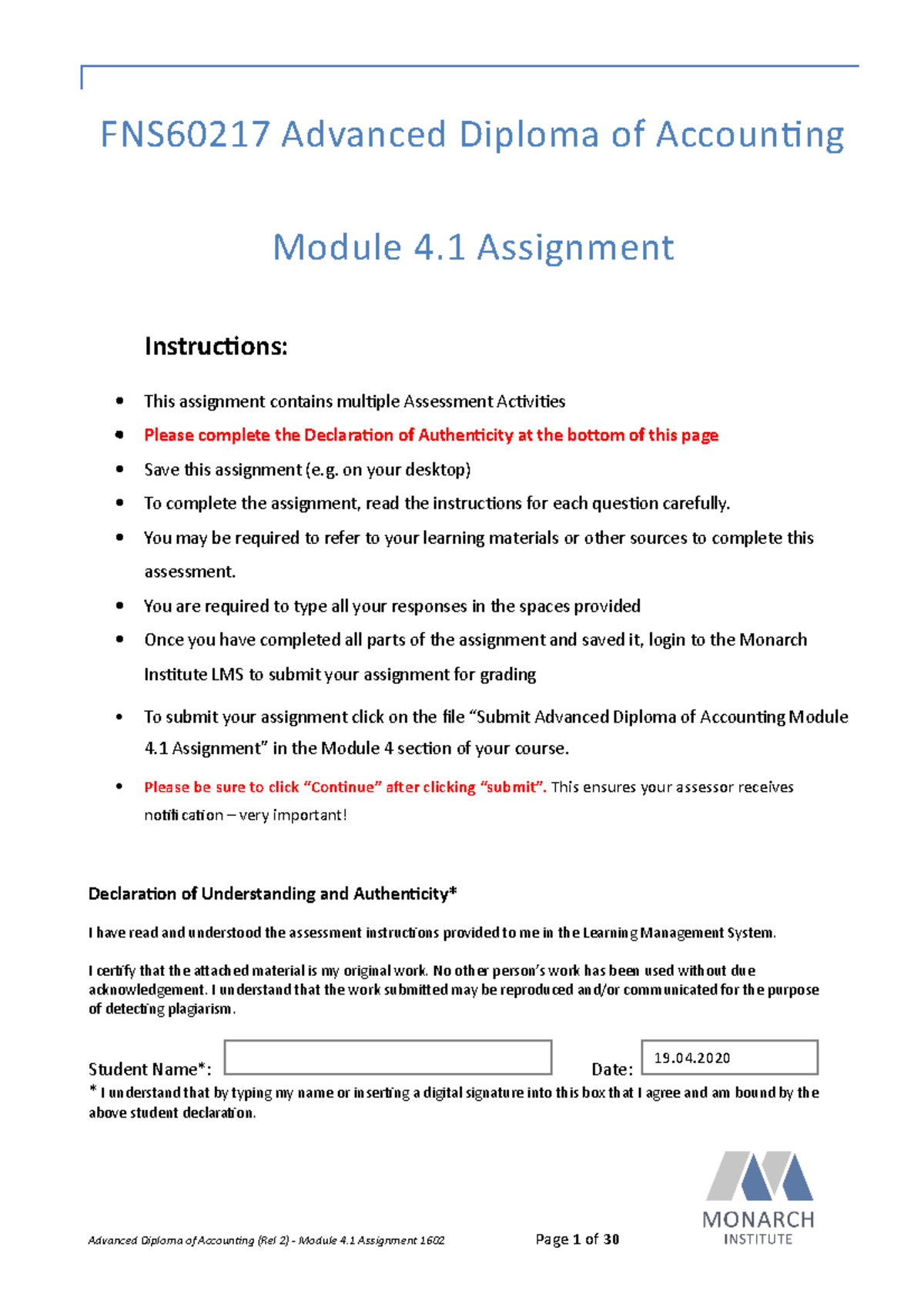 FNS60217 Module 4.1 Assignment: Legal Principles in Contracts and ...