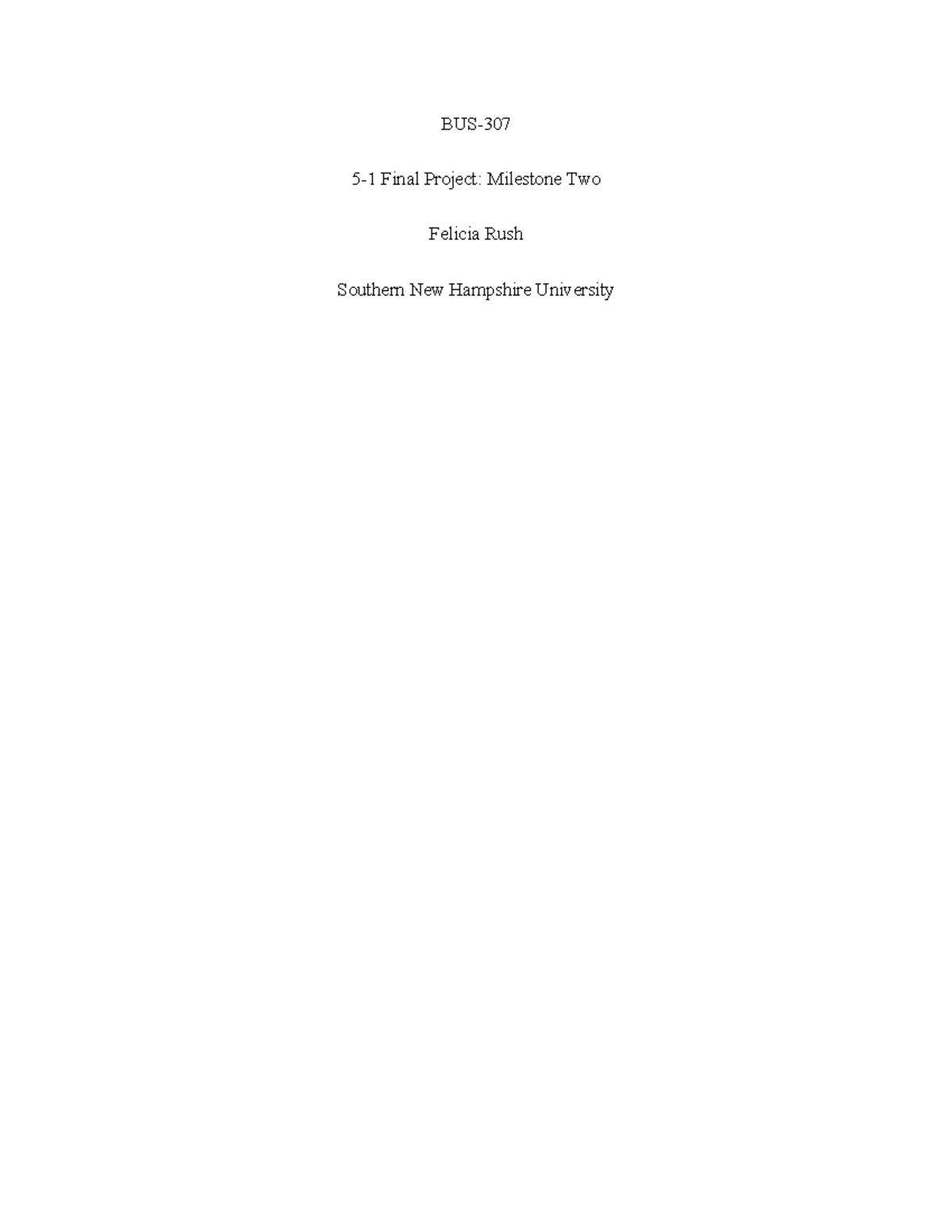 BUS 307 Final Project 5-1: Legal Analysis of Business Bankruptcy Issues ...