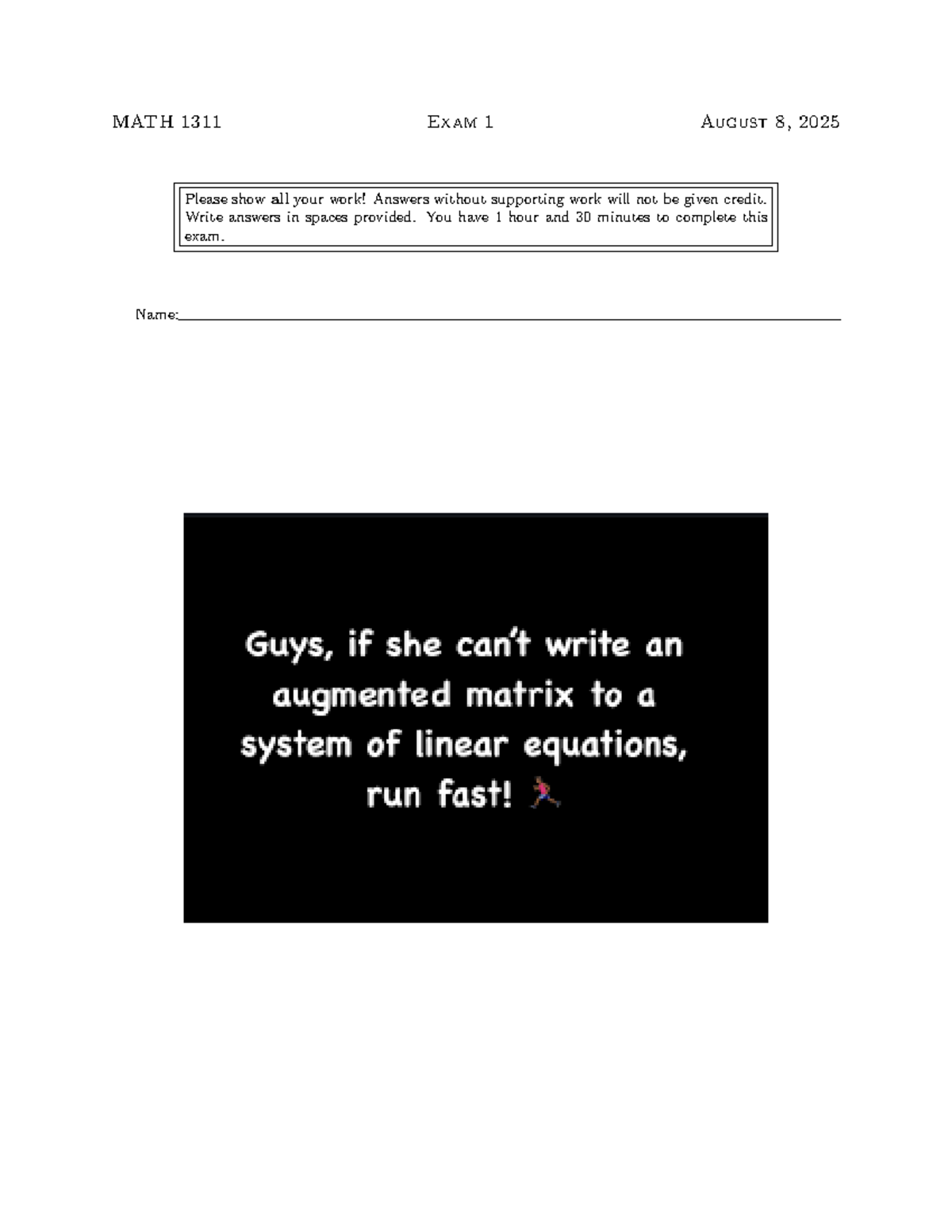 MATH 1311 Exam 1 Review: Example Test for Chapters 1, 2, 3 - Studocu