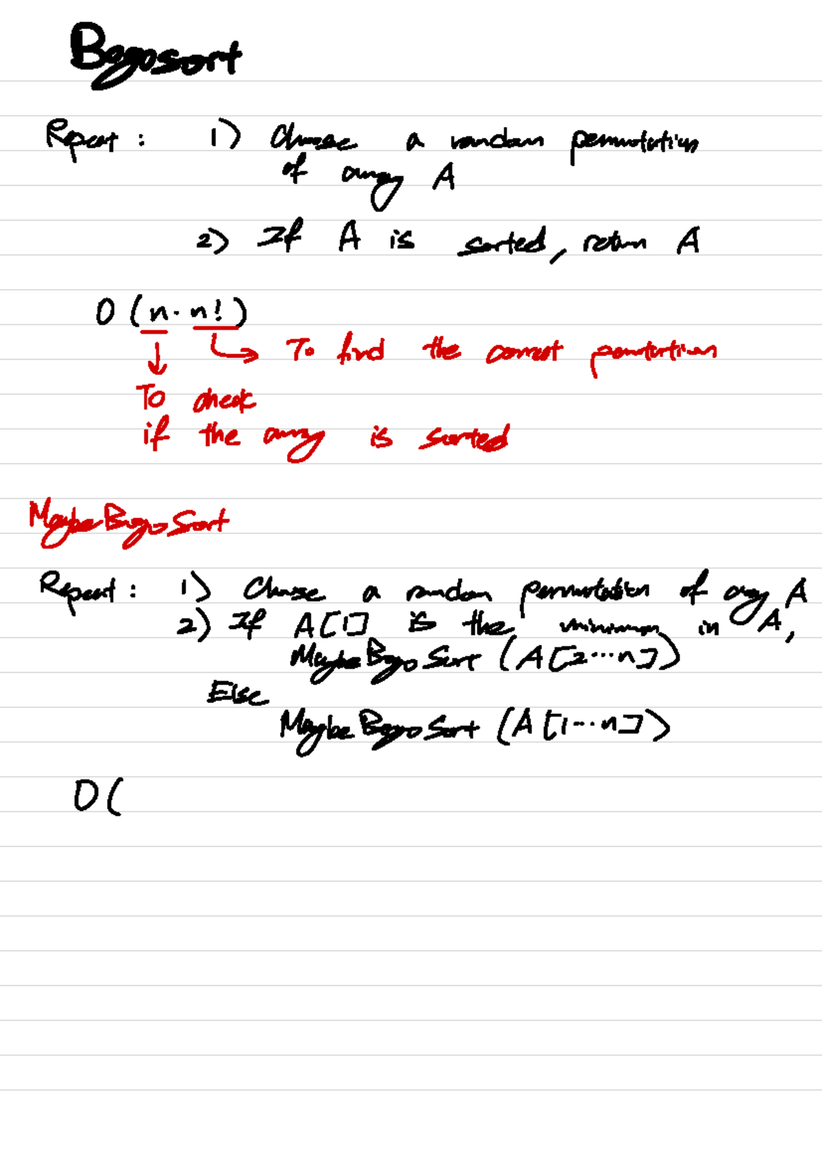 CS2040DE Sorting Algorithms Overview and Analysis - Studocu