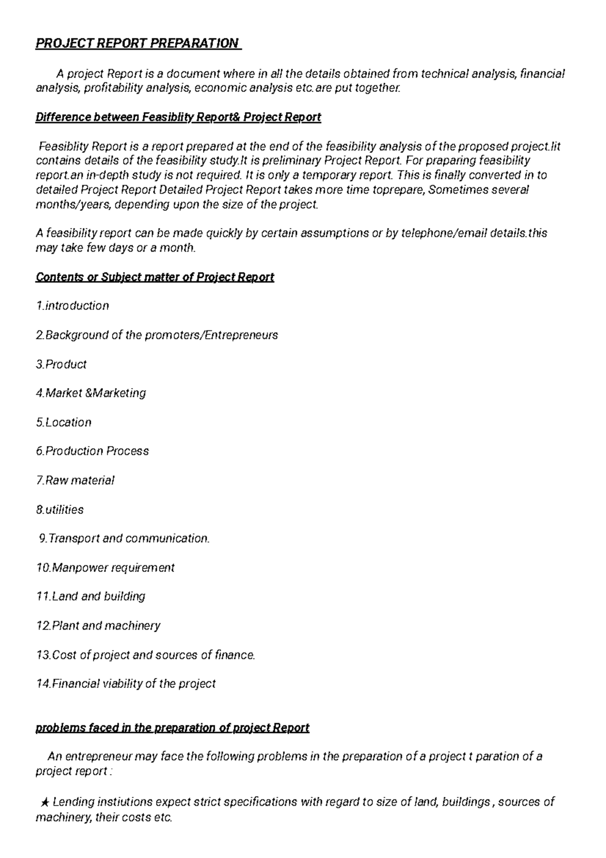 Project Report Preparation: Key Insights and Guidelines - Studocu
