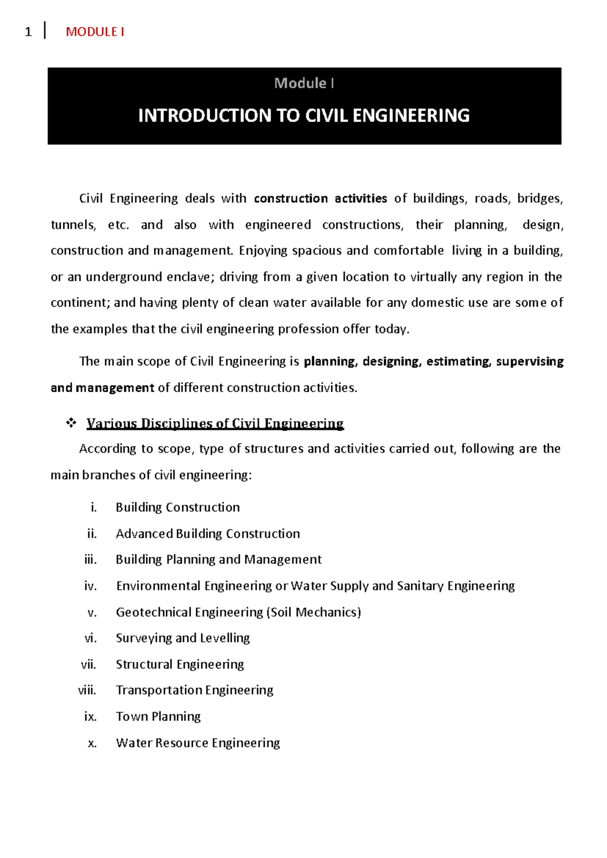 Basic Civil Engineering - Civil Engineering deals with construction ...