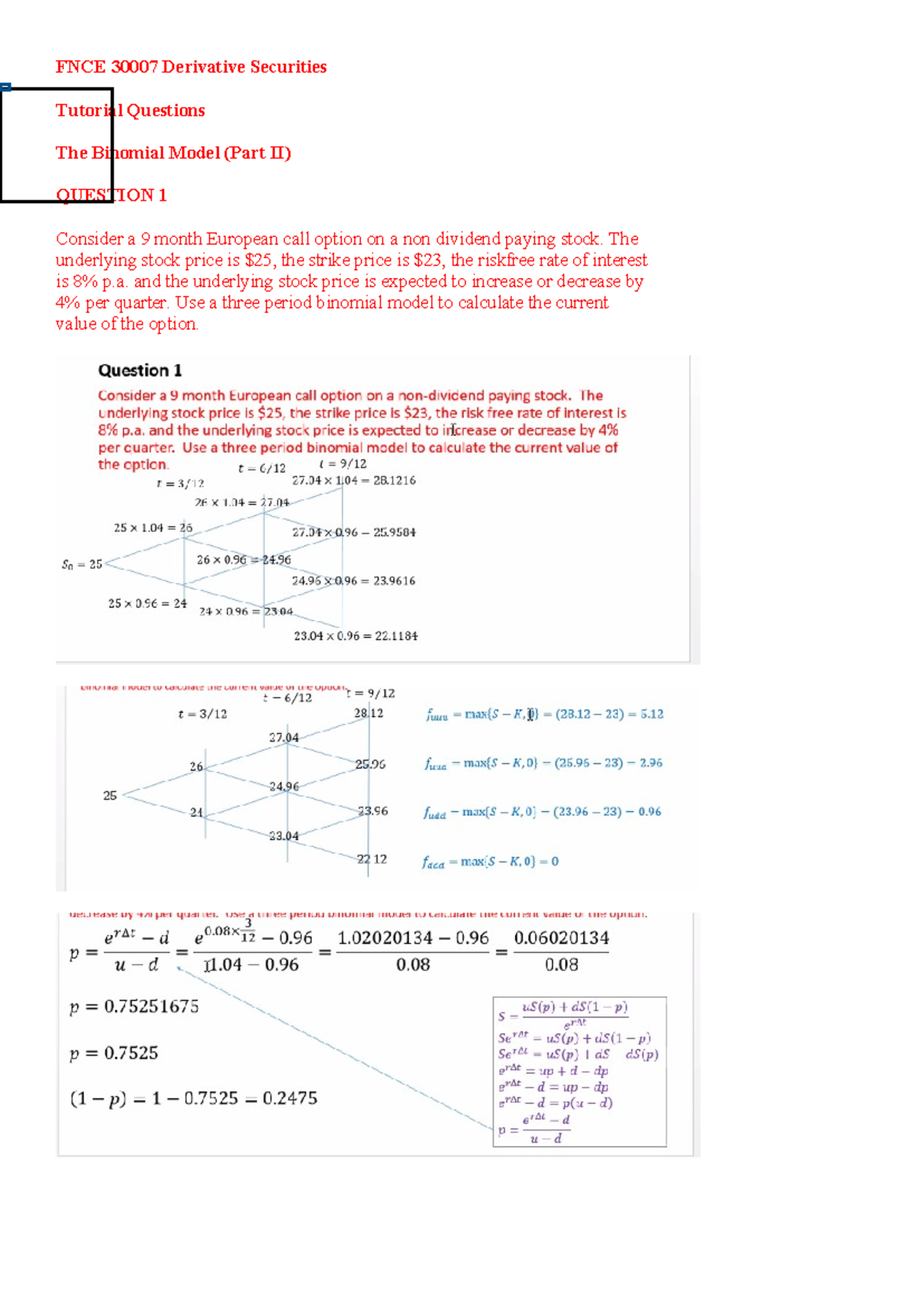 6- Binomial II tut - Practice Questions solutions for 2017/2018 ...