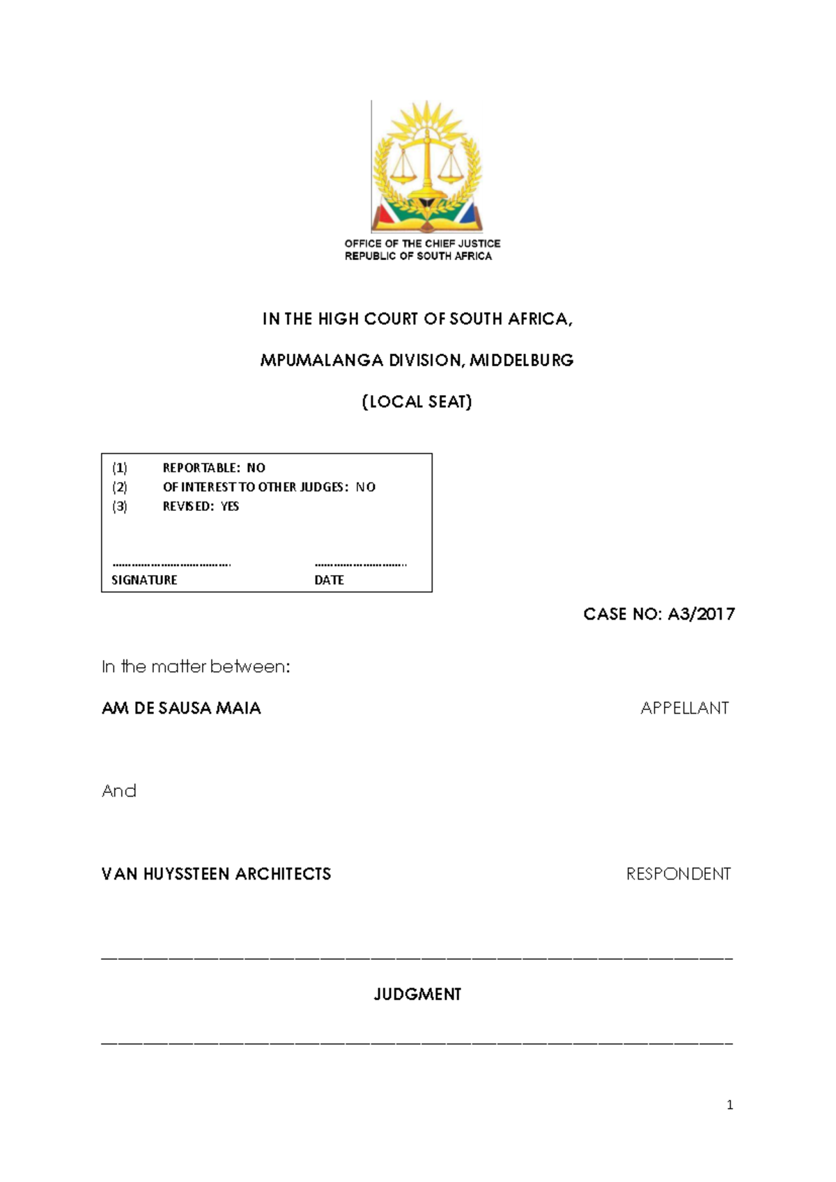 Rule 51 Application: Appeal Process Challenged in High Court Case - Studocu