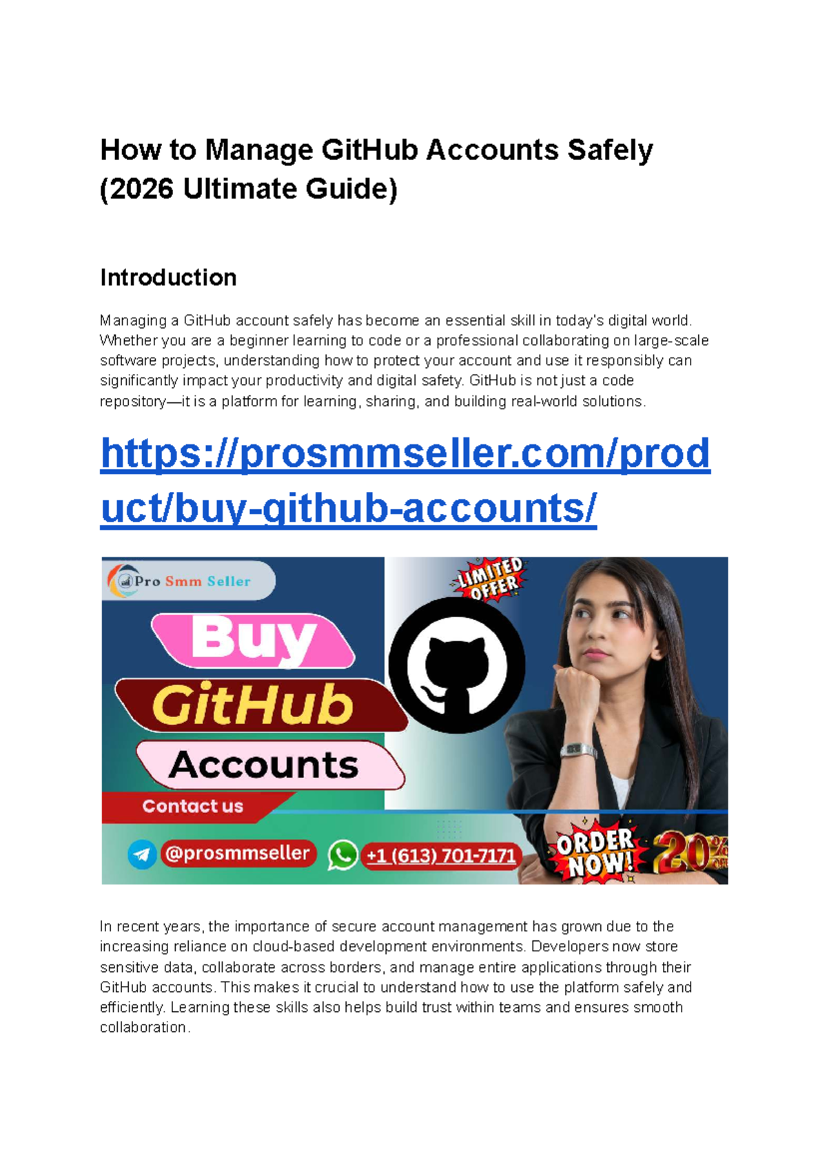 Managing GitHub Accounts Safely: 2026 Ultimate Guide - Studocu