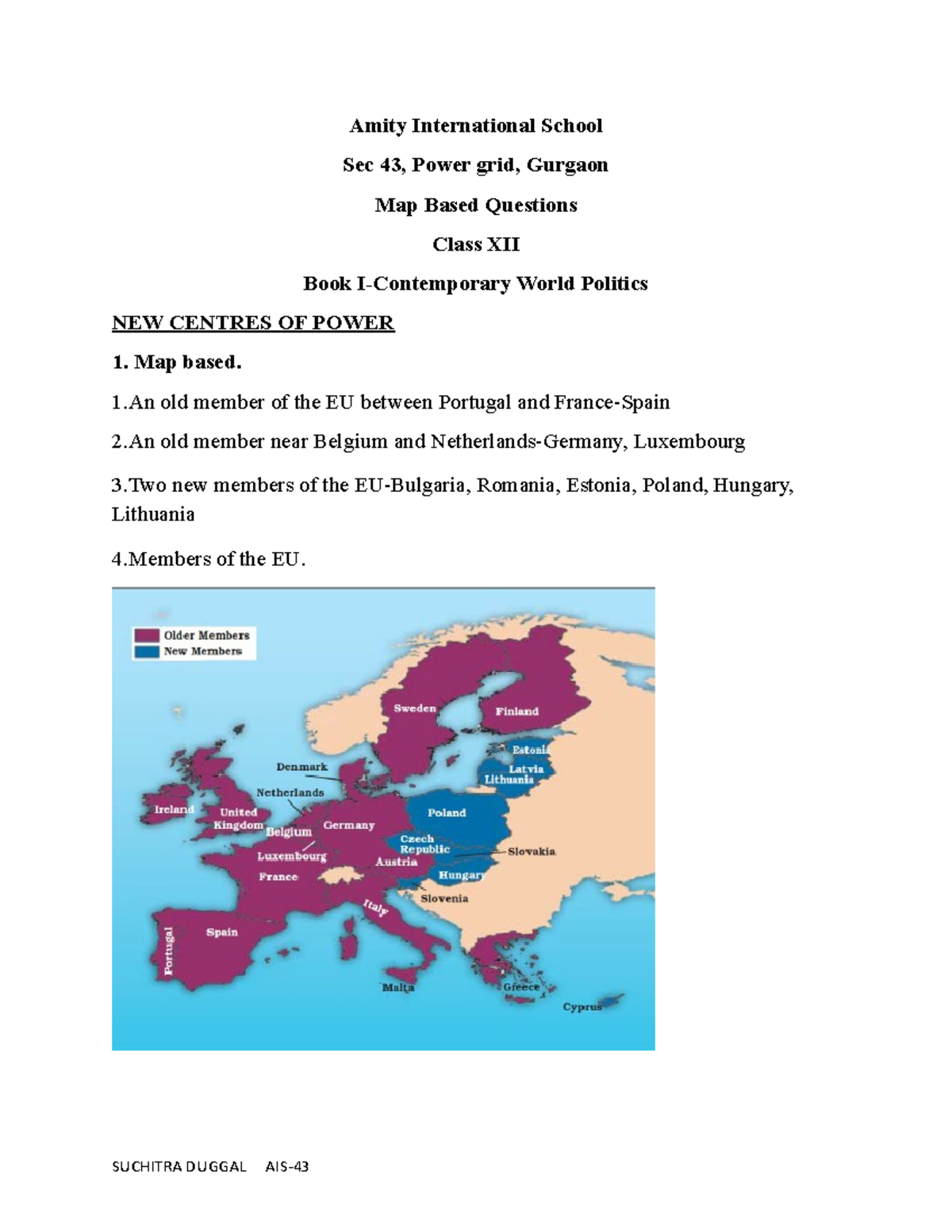 MAP WORK BOOK I POL SC - Contemporary World Politics Map Insights - Studocu