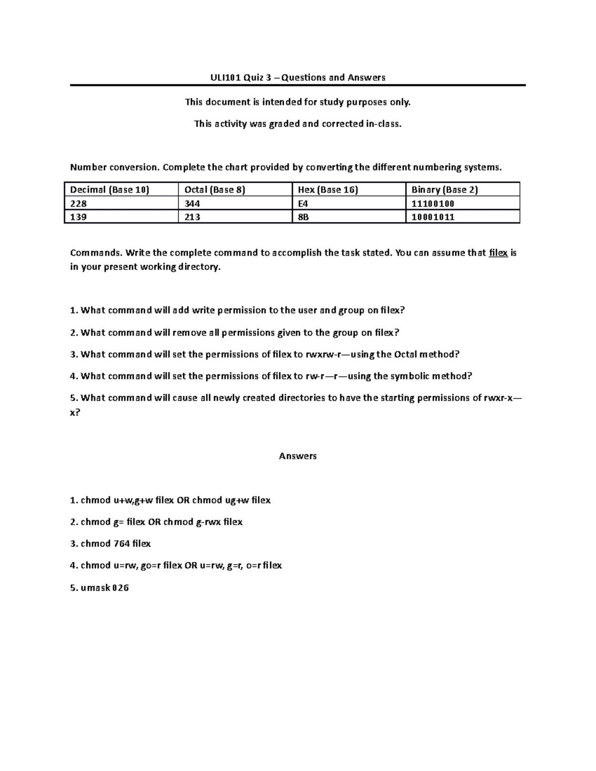 ULI101 Final Exam: Mastering Linux Redirection Commands Practice - Studocu