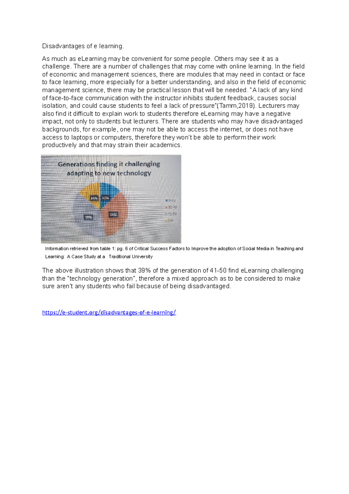 ALDE GWA Ammendments 2 - lecture guide - Disadvantages of e learning ...