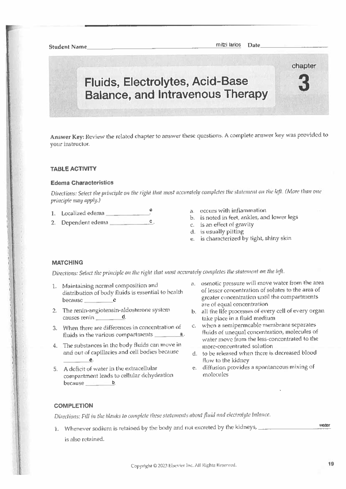 FE Study Guide Ch. 3 Stromberg - NUR 221 - Studocu