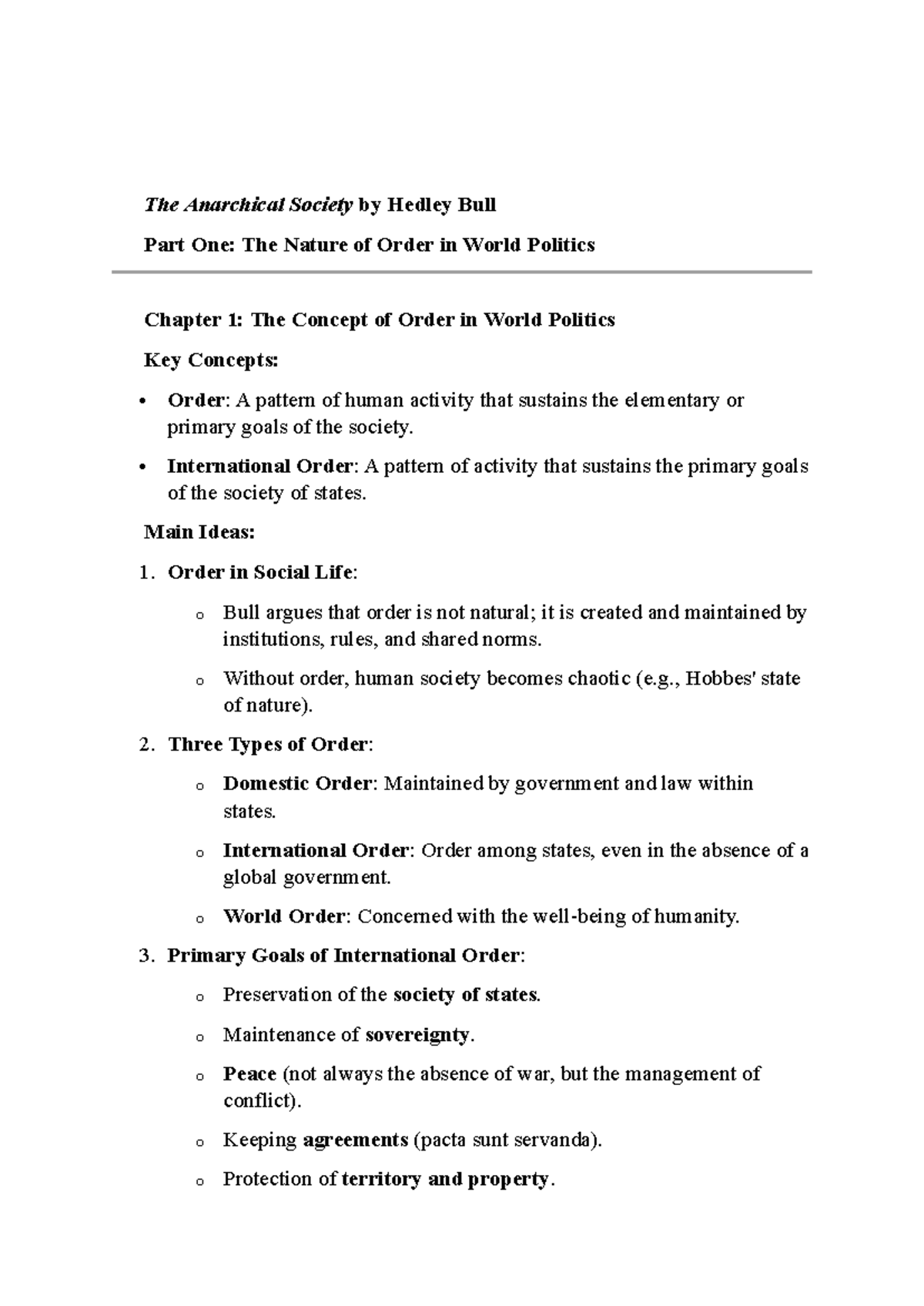 Theoretical Approaches to International Relations (IR) - Key Concepts ...