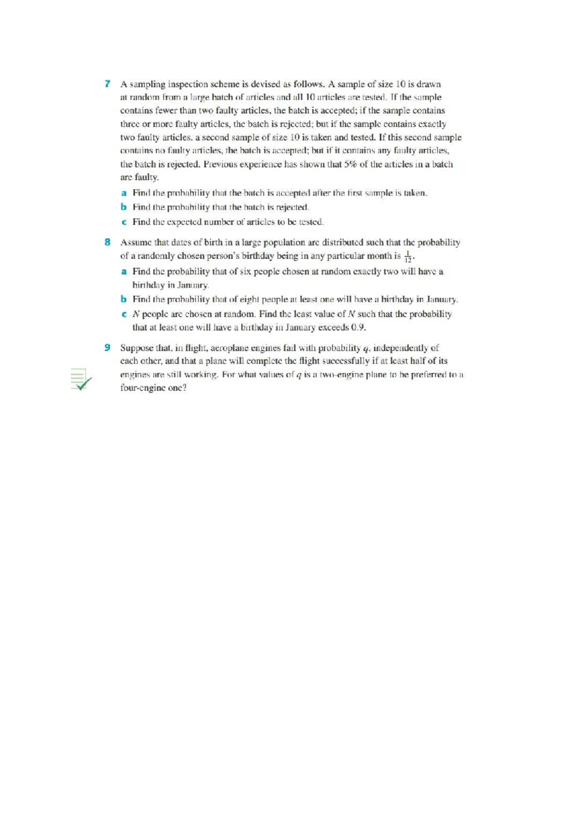 Test 1 Revision Questions: Probability and Statistics Concepts - Studocu