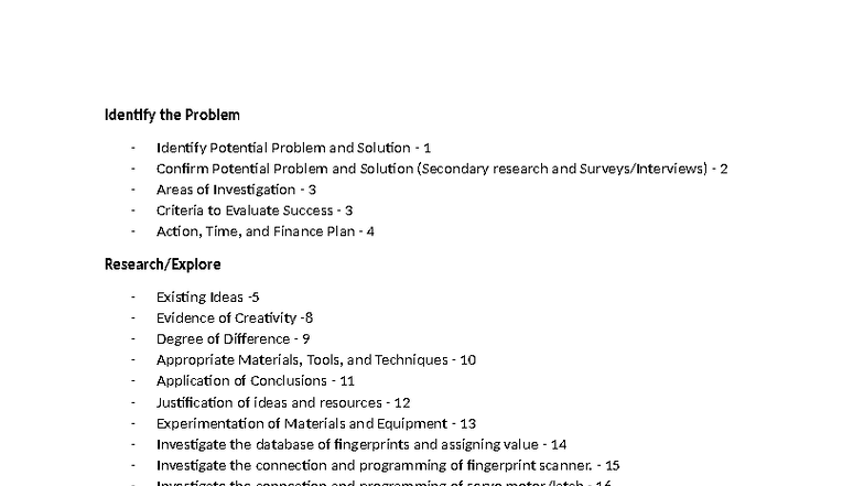 Action Plan Draft: Problem Identification & Solutions (Research ...