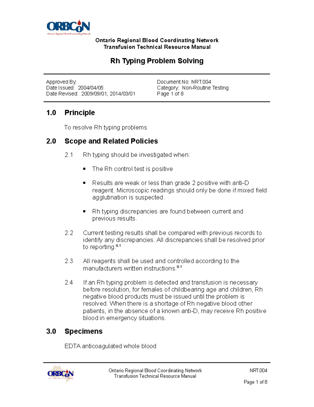 Rh Typing: Problem-Solving Strategies in Blood Group Systems NRT - Studocu
