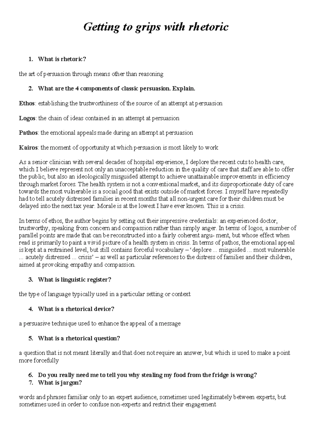 Critical Thinking Exam: Comprehensive Revision Guide for Success - Studocu