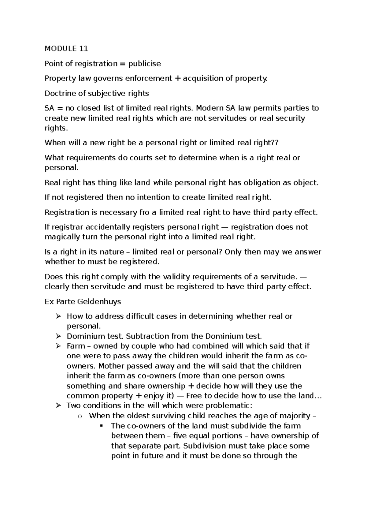 Property Law Lecture: Understanding Real Rights and Registration ...