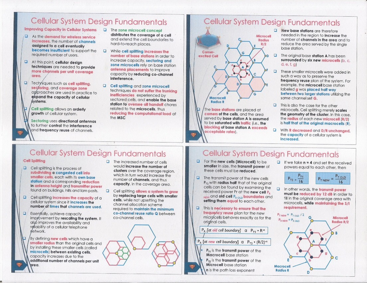 Improving Coverage and Capacity in Cellular Systems (Course Code: CSD ...