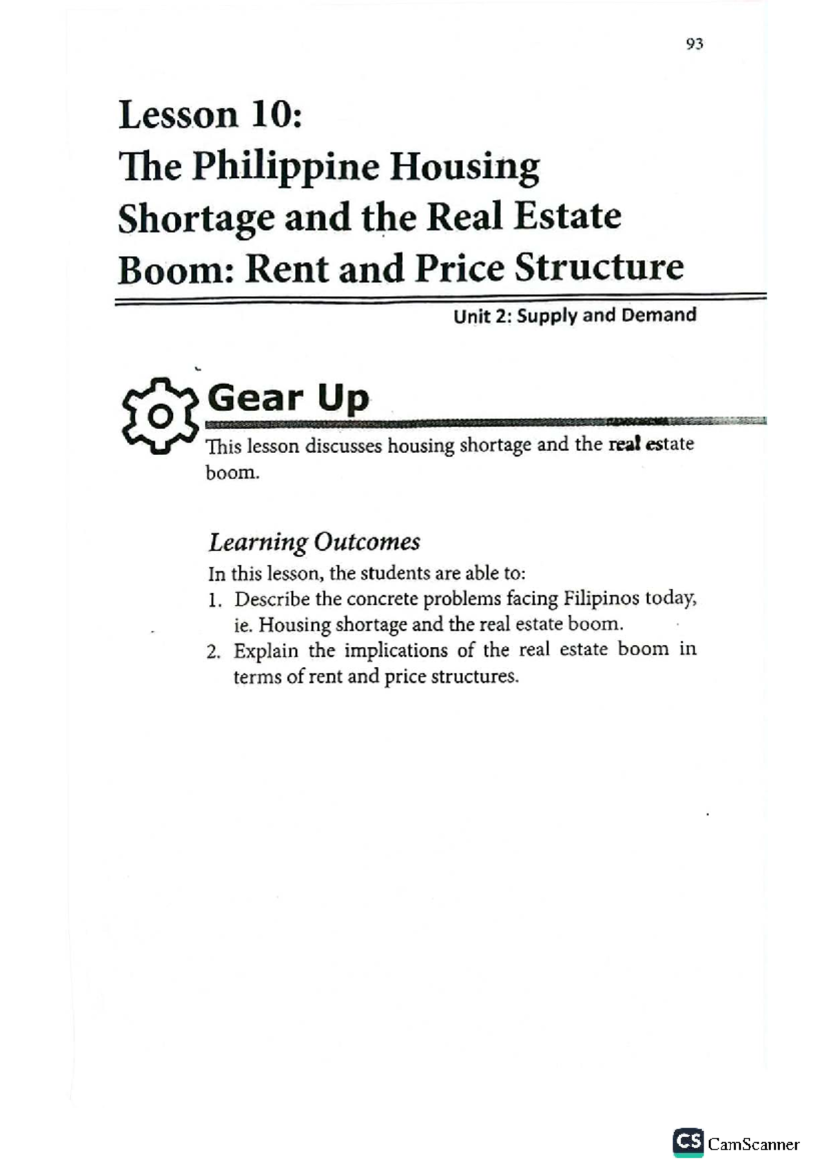 93 Lesson 10: Housing Shortage & Real Estate Boom in the Philippines ...