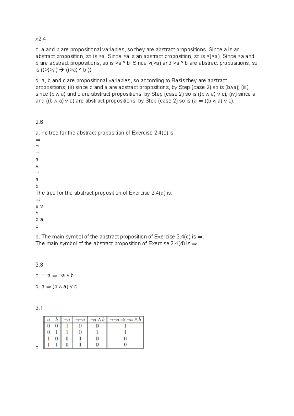 Exam Exercises and Solutions for Logic (Course Code: LOG101) - Studeersnel