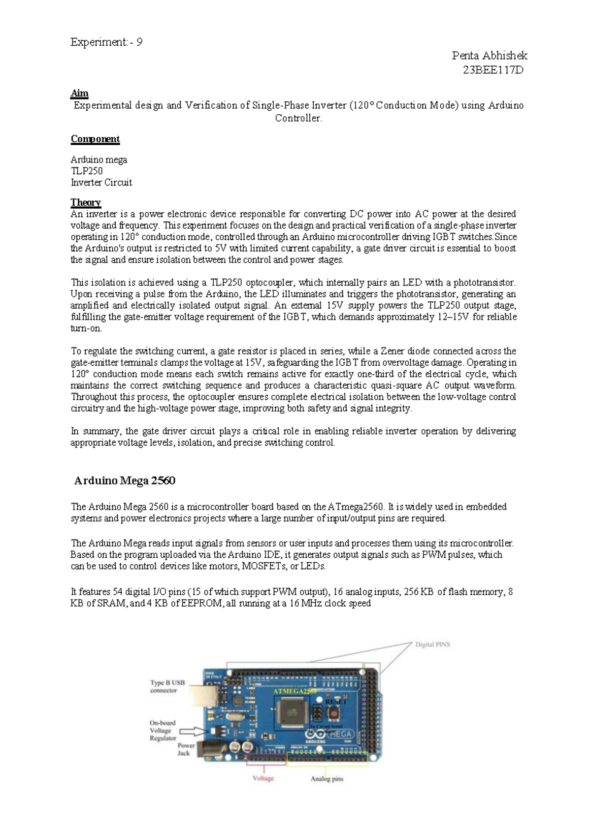 Experimental Design and Verification of Inverter Conduction Mode ...