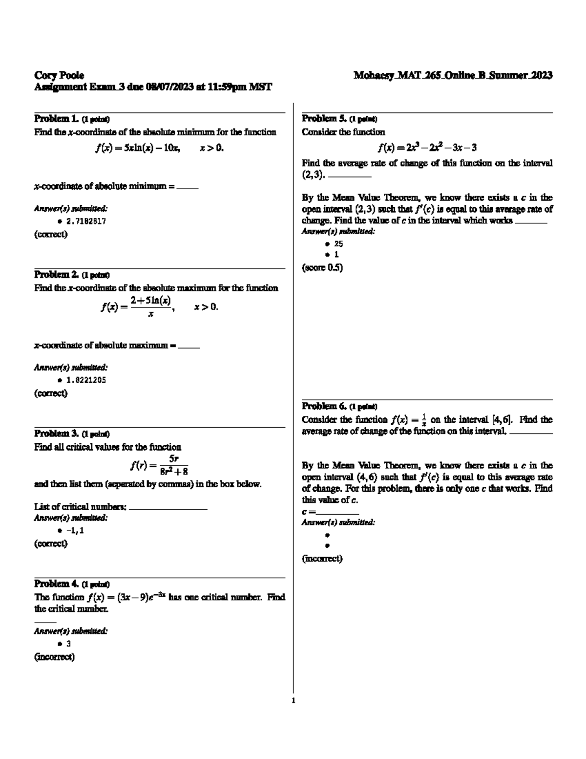 Exam 3 Study Guide - Essential Concepts and Practice Questions - Studocu