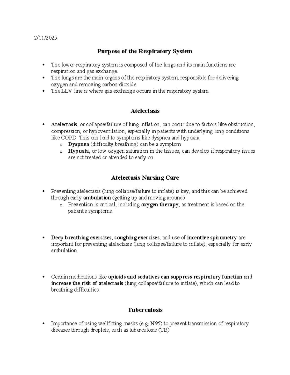 Respiratory System Overview: Key Concepts and Nursing Care (MEDSURG ...