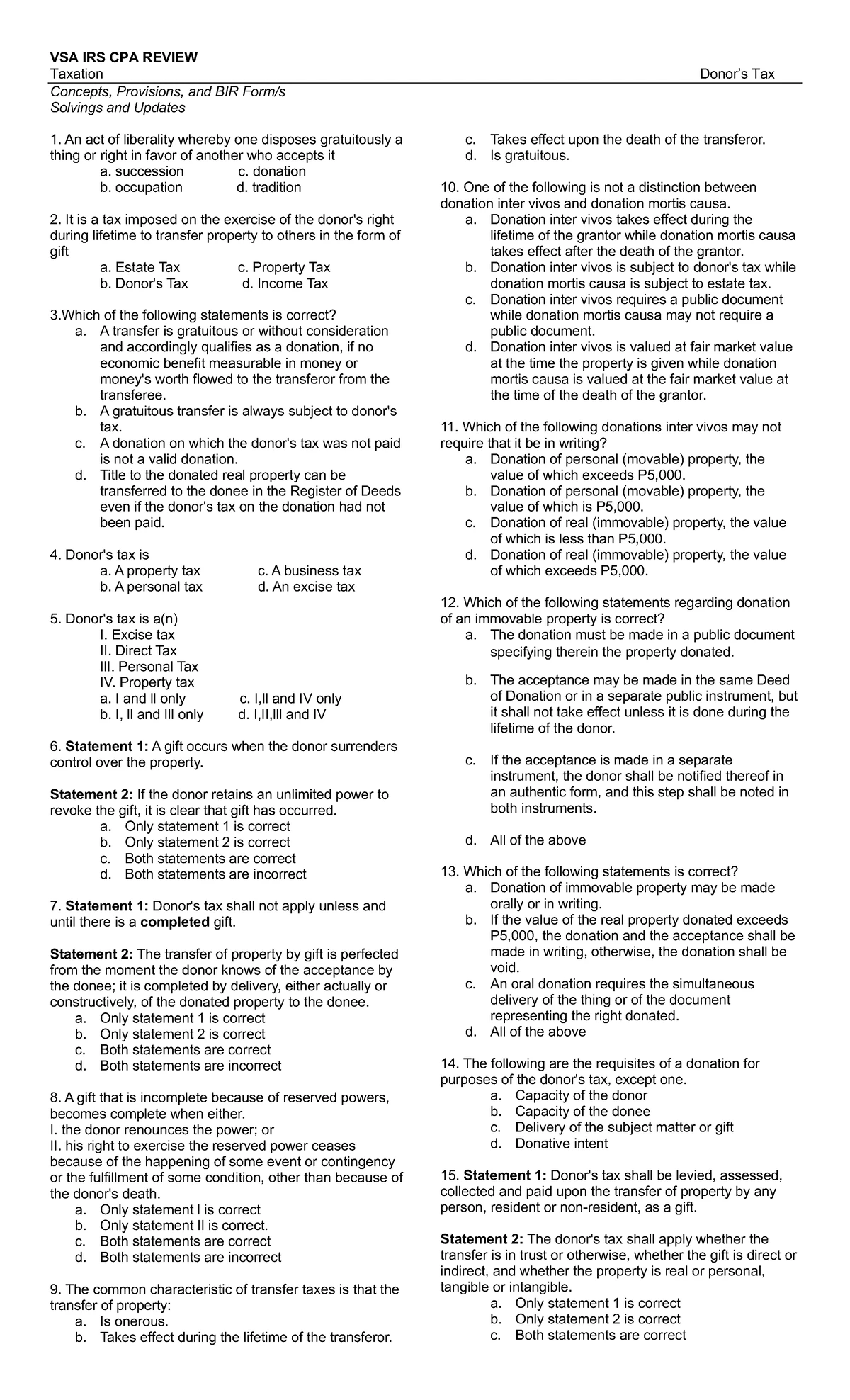 Responsibility acctg - notes - VSA IRS CPA Review MANAGEMENT ADVISORY ...