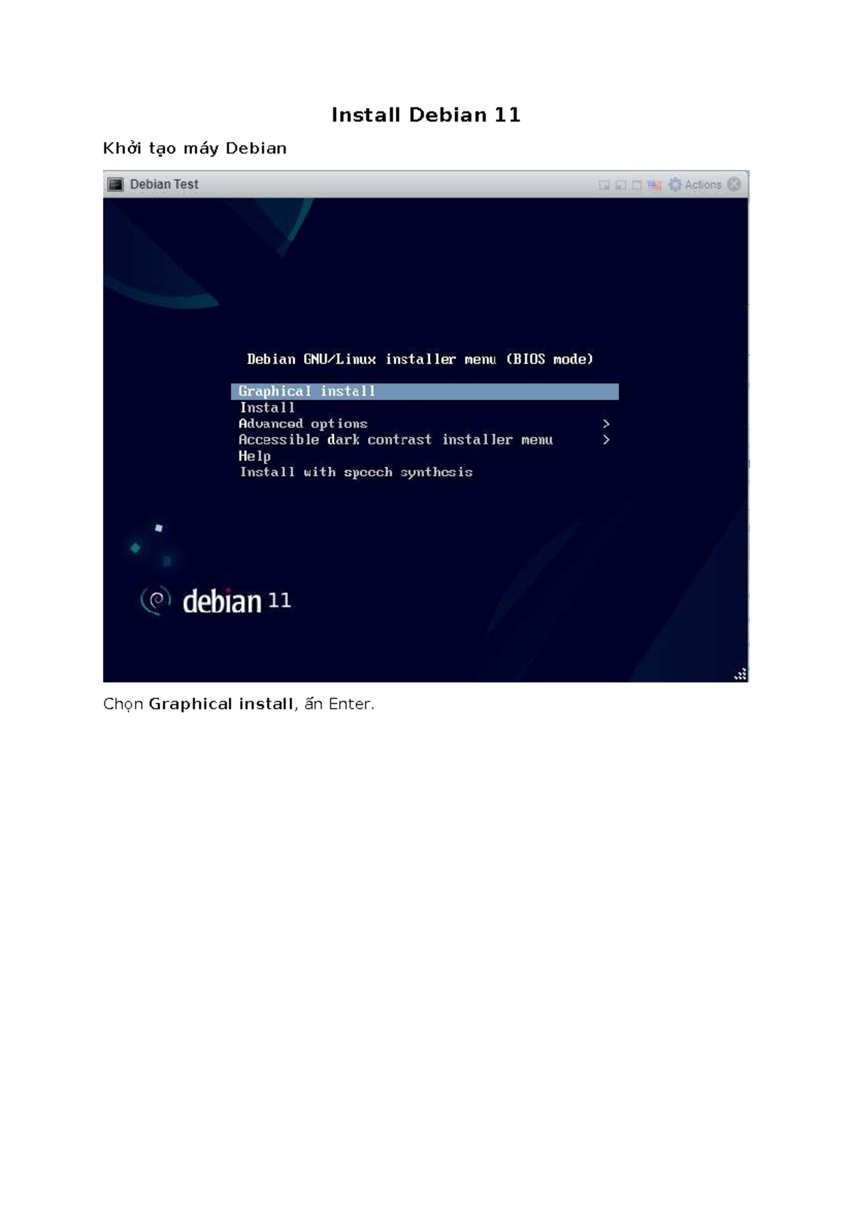 Debian 11 Installation Guide: Step-by-Step Setup Instructions - Studocu