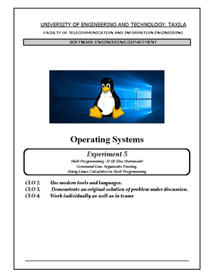 Os lab 06 - Shell programming with switch, loops, and functions - Studocu