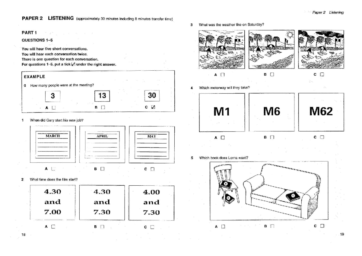 L2 - Paper 2 Listening Practice: Conversations & Questions - Studocu