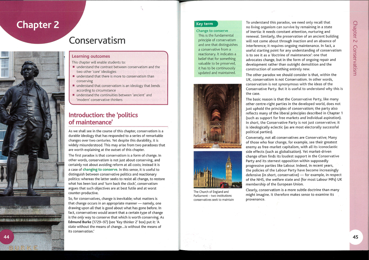 Chapter 2: Key Terms in Understanding Conservatism (POL101) - Studocu