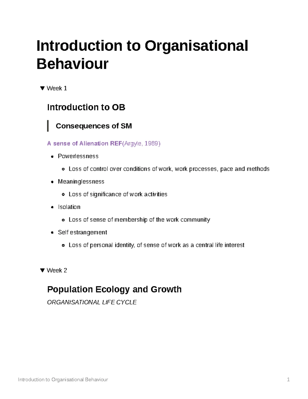 Introduction to Organisational Behaviour - Introduction to ...