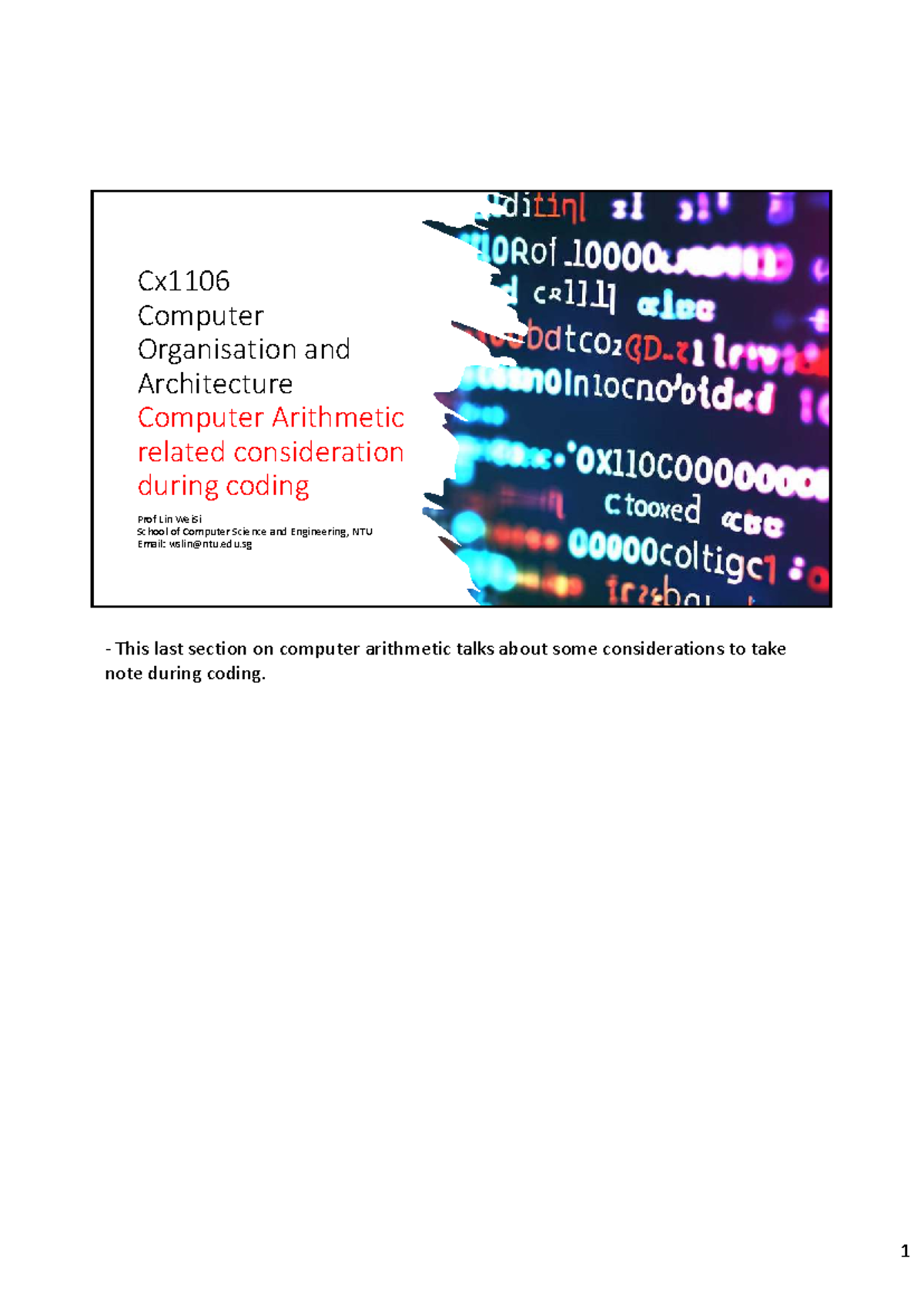 Wk12b More Considerations in Coding-with notes - Cx Computer ...