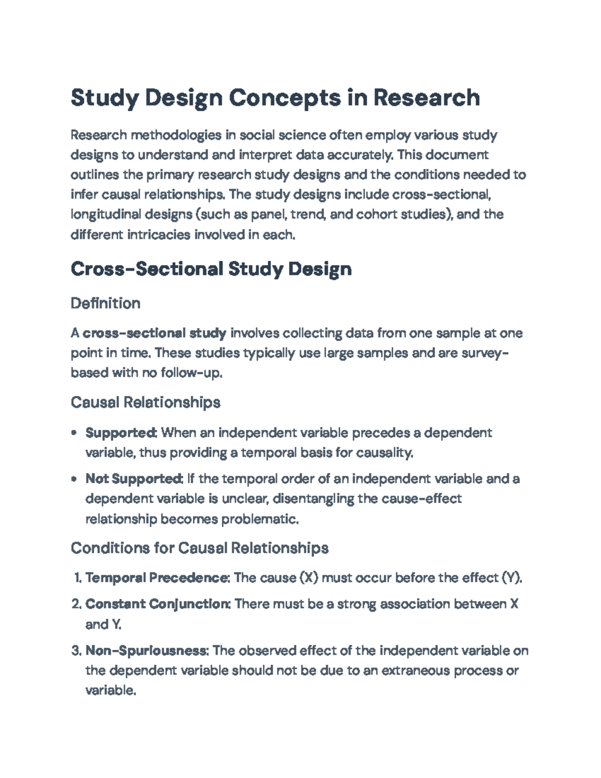 Study Designs in Social Science Research: Methods & Applications - Studocu