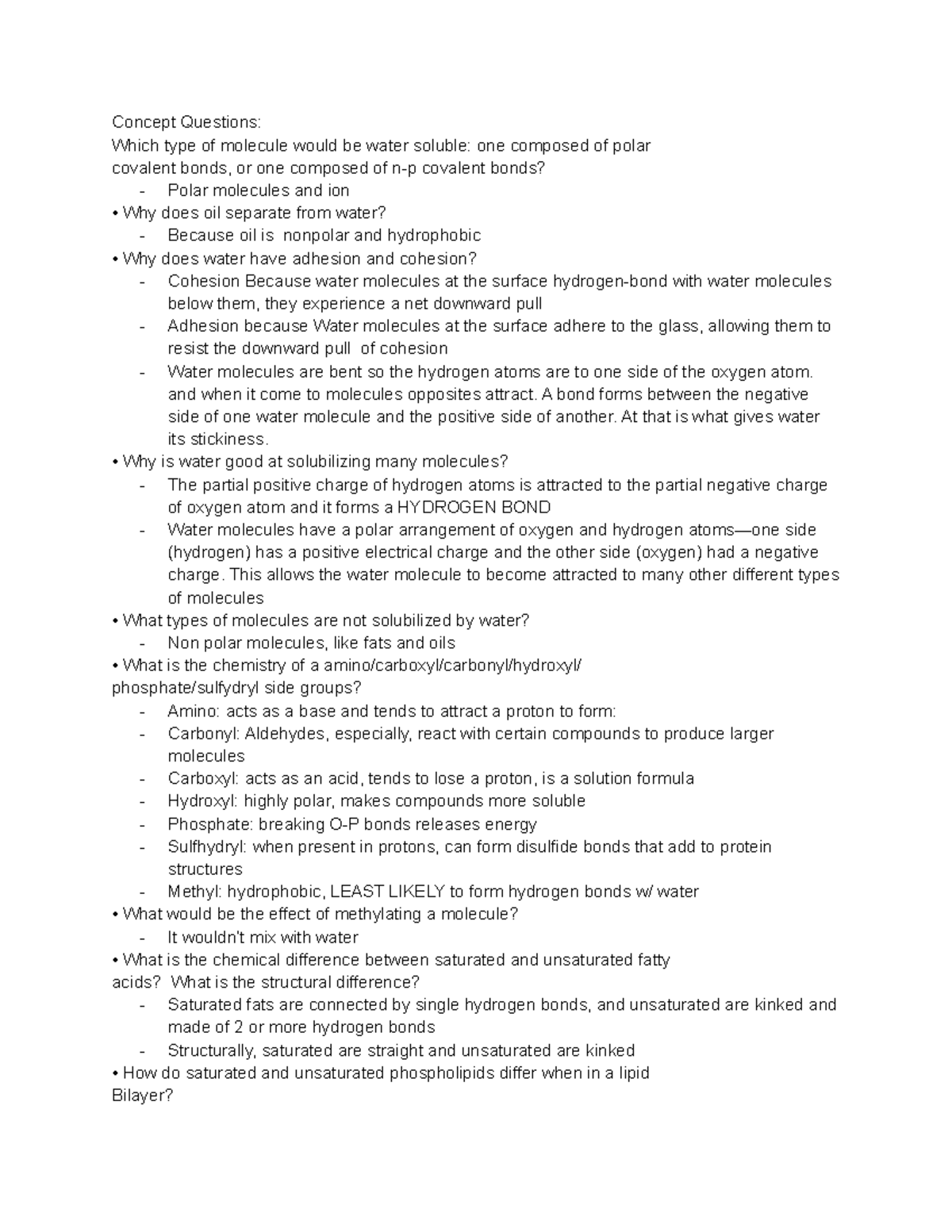 Bio 172 Final Exam Concept Questions and Key Topics - Studocu
