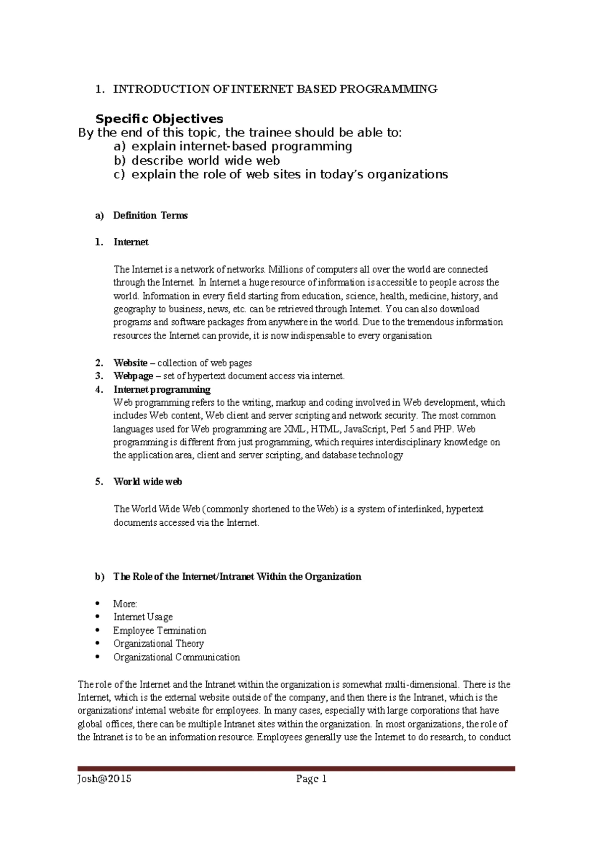 Elementary Programming Principles KNEC Notes: Comprehensive Study Guide ...