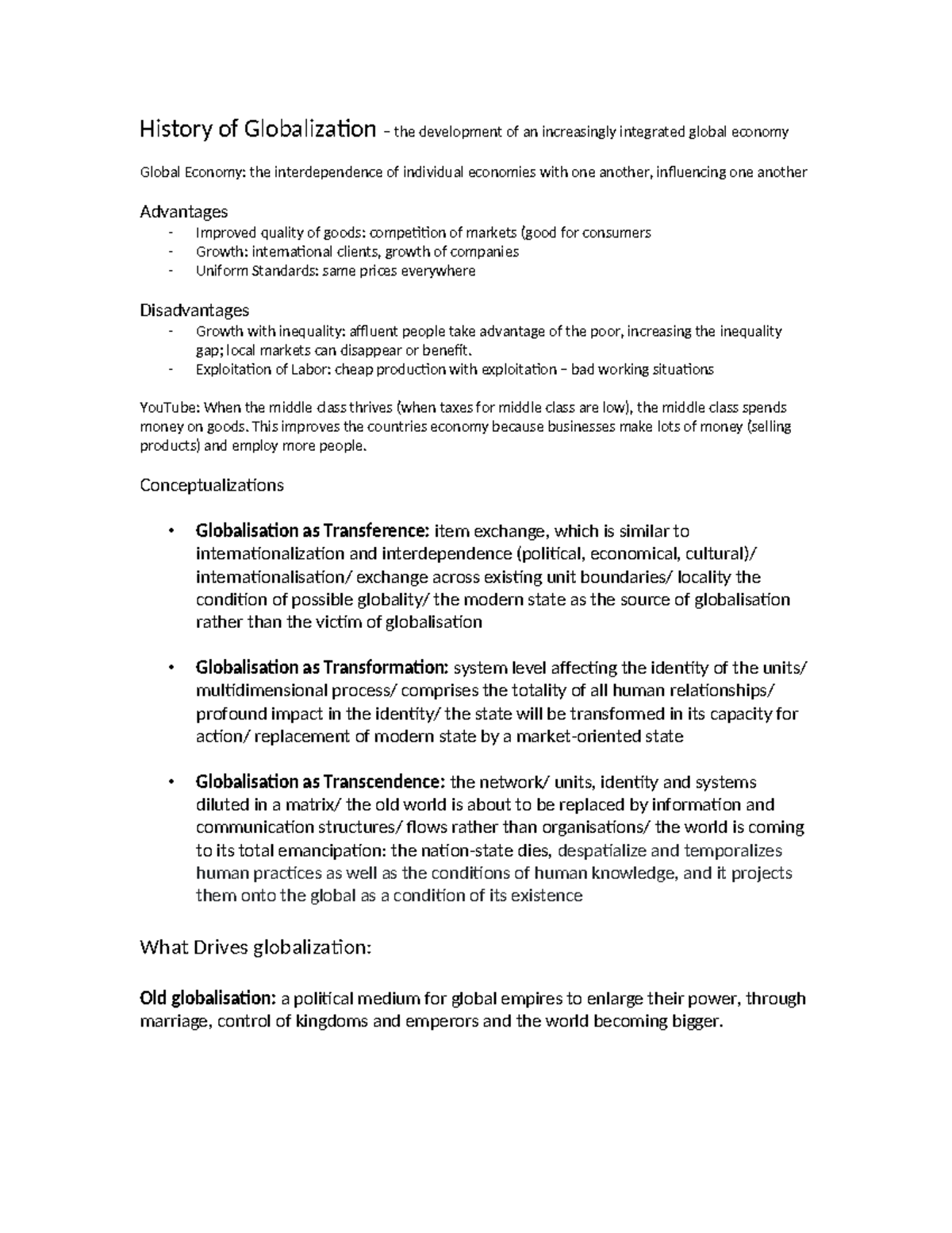 Aantekeningen Lecture 5: History of Globalization and Its Impact ...